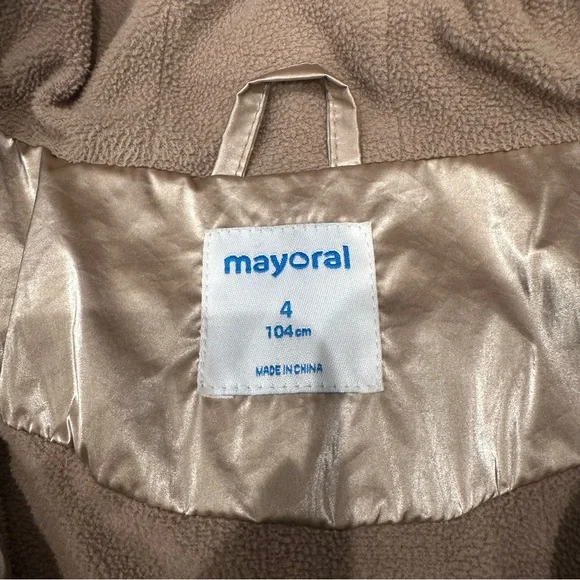Mayoral Girl’s Rose Gold Puffer Coat